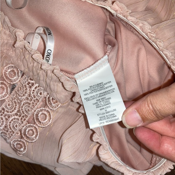 XOXO Smocked Waist Bell sleeves blouse M - Picture 12 of 16